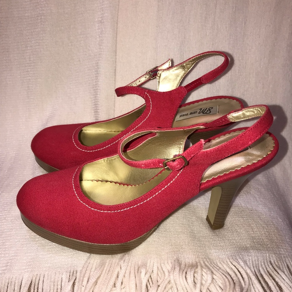 SM New York red heels